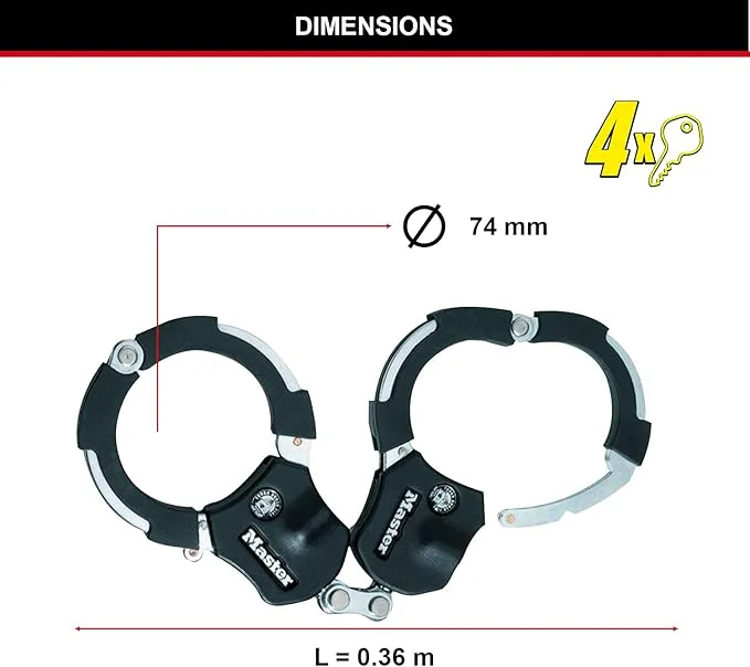 Master Lock Anti-Theft Lock for Electric Scooters, Bicycles & Motorcycles