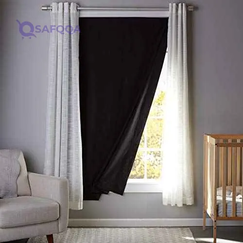 Generic Blackout Curtain 50x78 Inch Portable  – Black