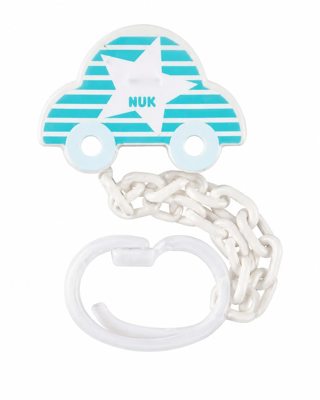 NUK Baby Soother Chain With Clip Pacifier