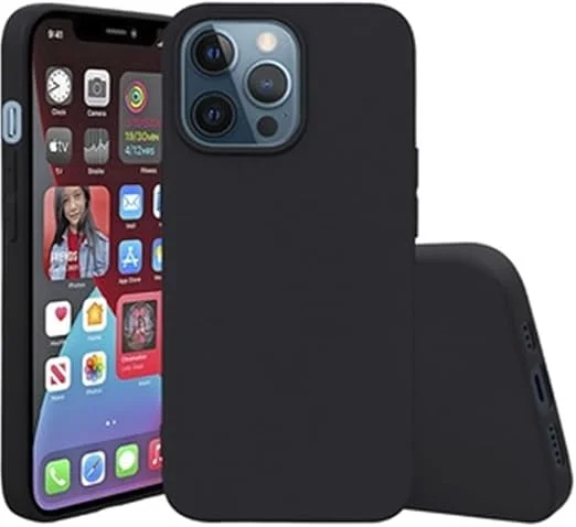 GXFCZD iPhone 13 Pro Max 6.7" Silicone Shockproof Full-Body Case with Microfiber Lining