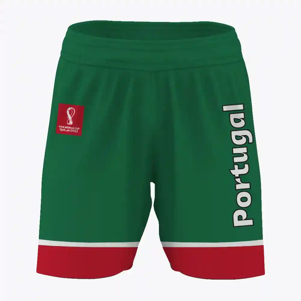 FIFA World Cup Qatar 2022 Portugal Boys Shorts Green