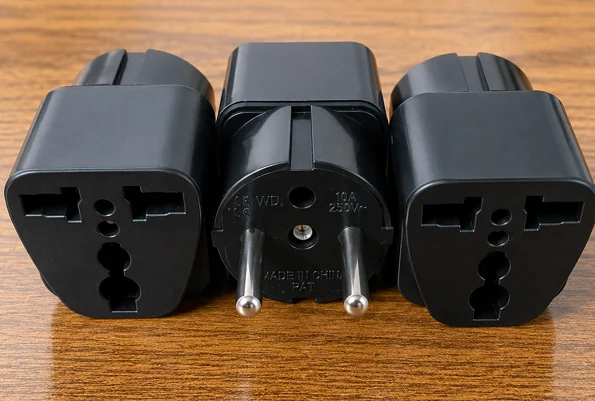 European Plug to Universal Socket Adapter