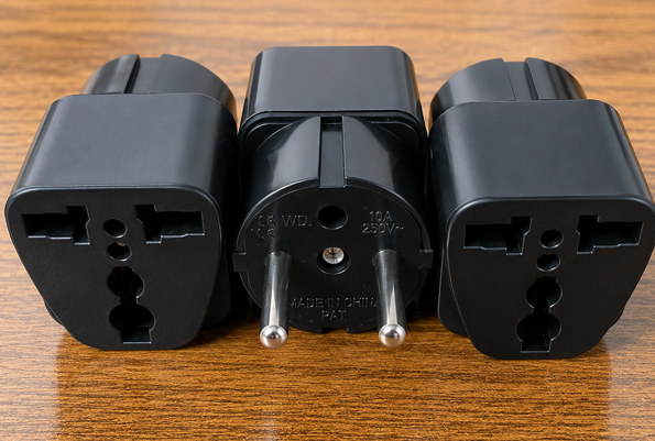 European Plug to Universal Socket Adapter