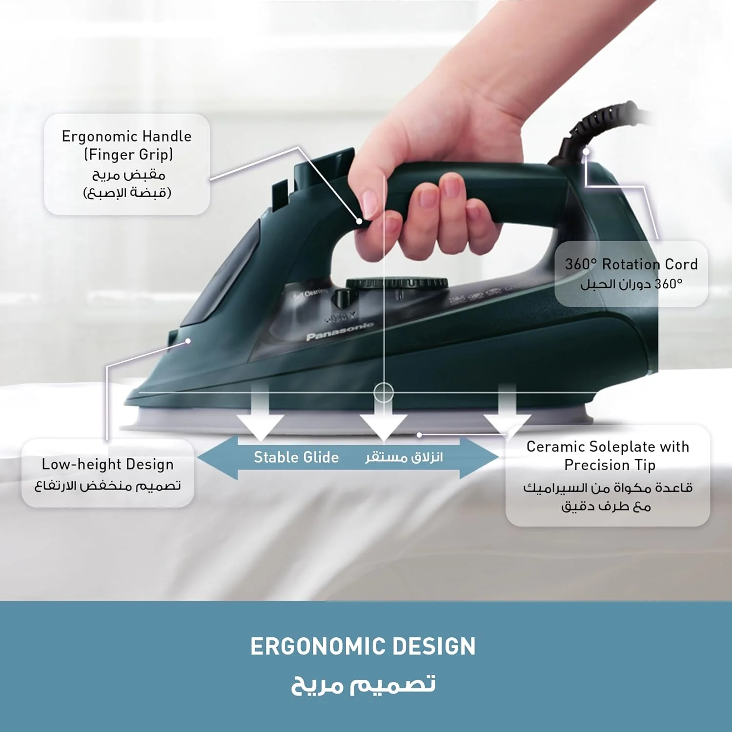 (Minor Scratches) Panasonic NI-U450 2400W Steam Iron