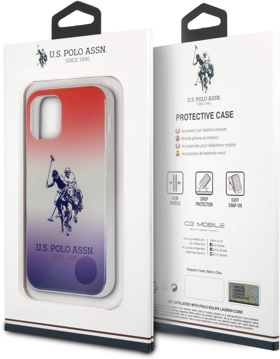 CG MOBILE U.S. Polo Assn. Hard Case with Logo for iPhone 12 Mini