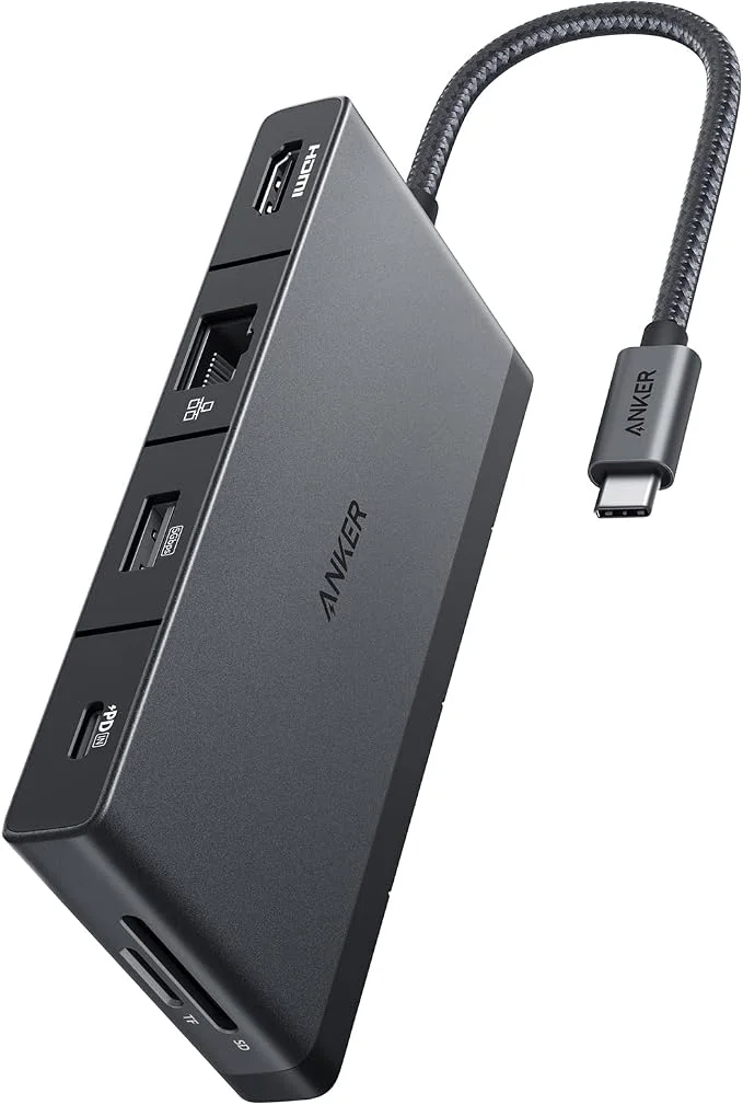 Anker 552 USB-C Hub 9-in-1 – 4K HDMI, 100W Power Delivery