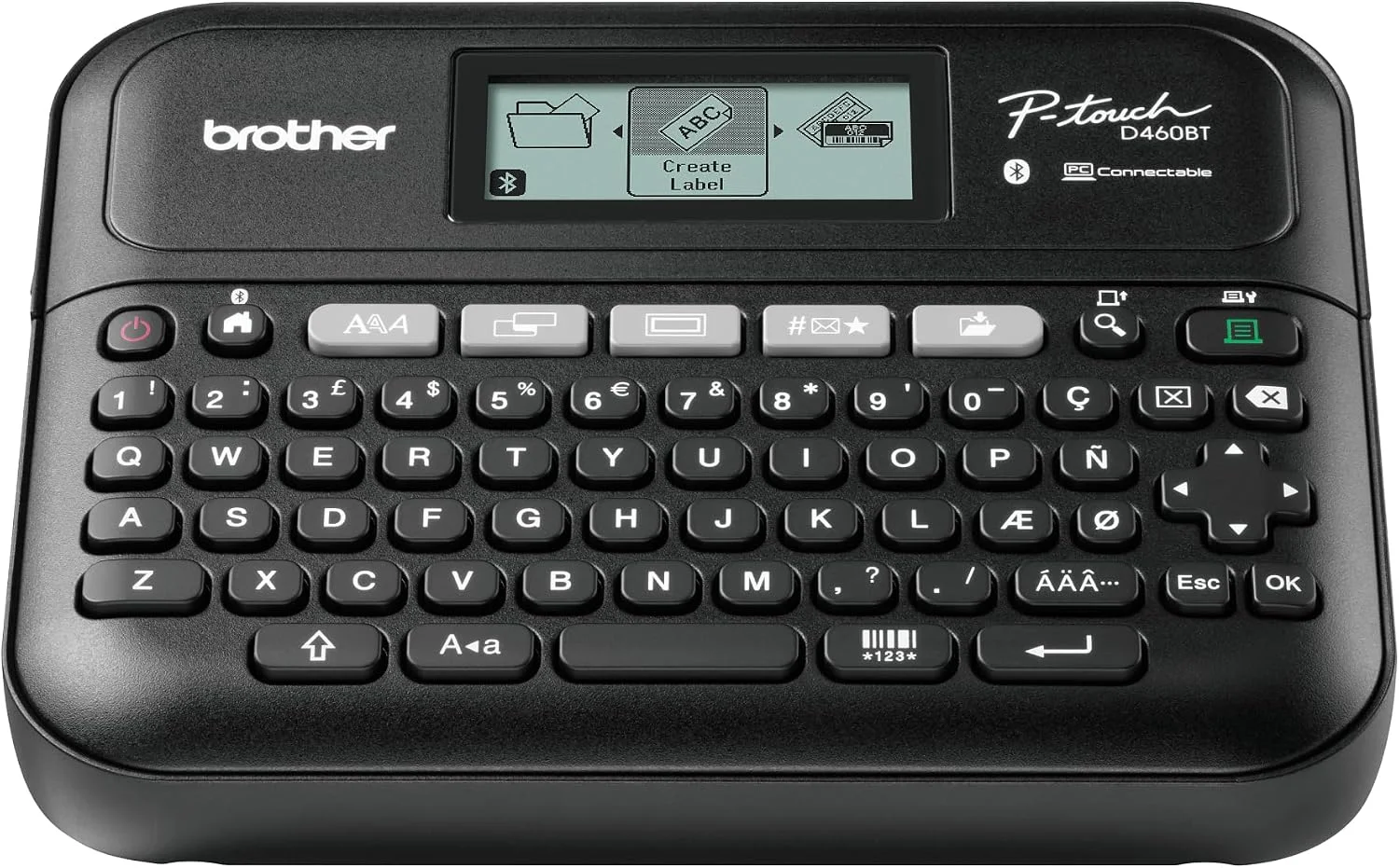 Brother Portable Label Maker – Bluetooth – 3.5 to 18mm TZe Tape