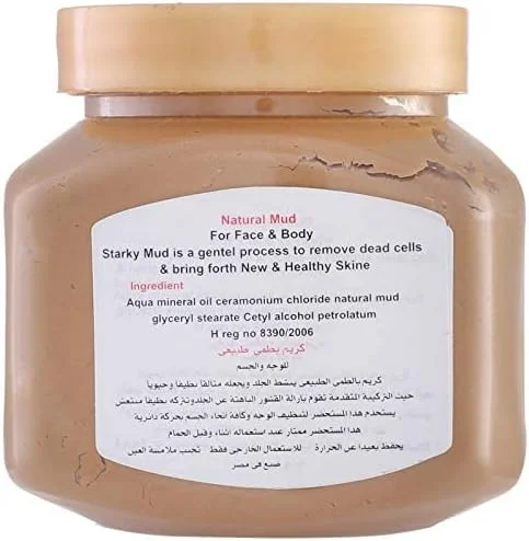 Starky Natural Scrub Cream with Natural Mud for Face & Body