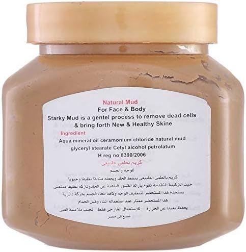 Starky Natural Scrub Cream with Natural Mud for Face & Body