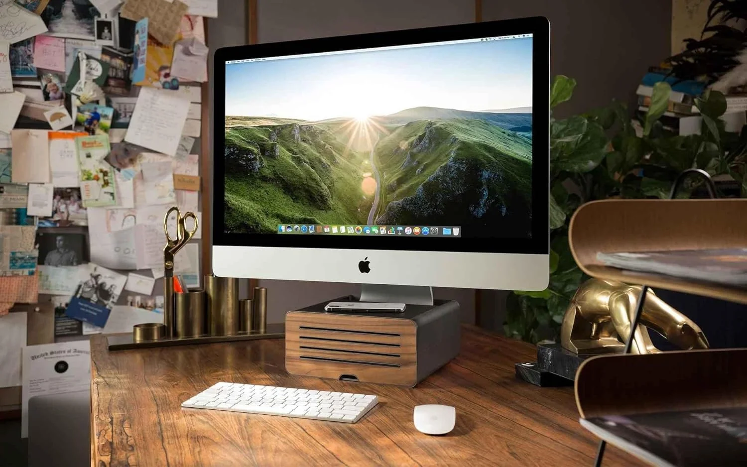 Adjustable Monitor Stand with Storage Space for Desktop Organization