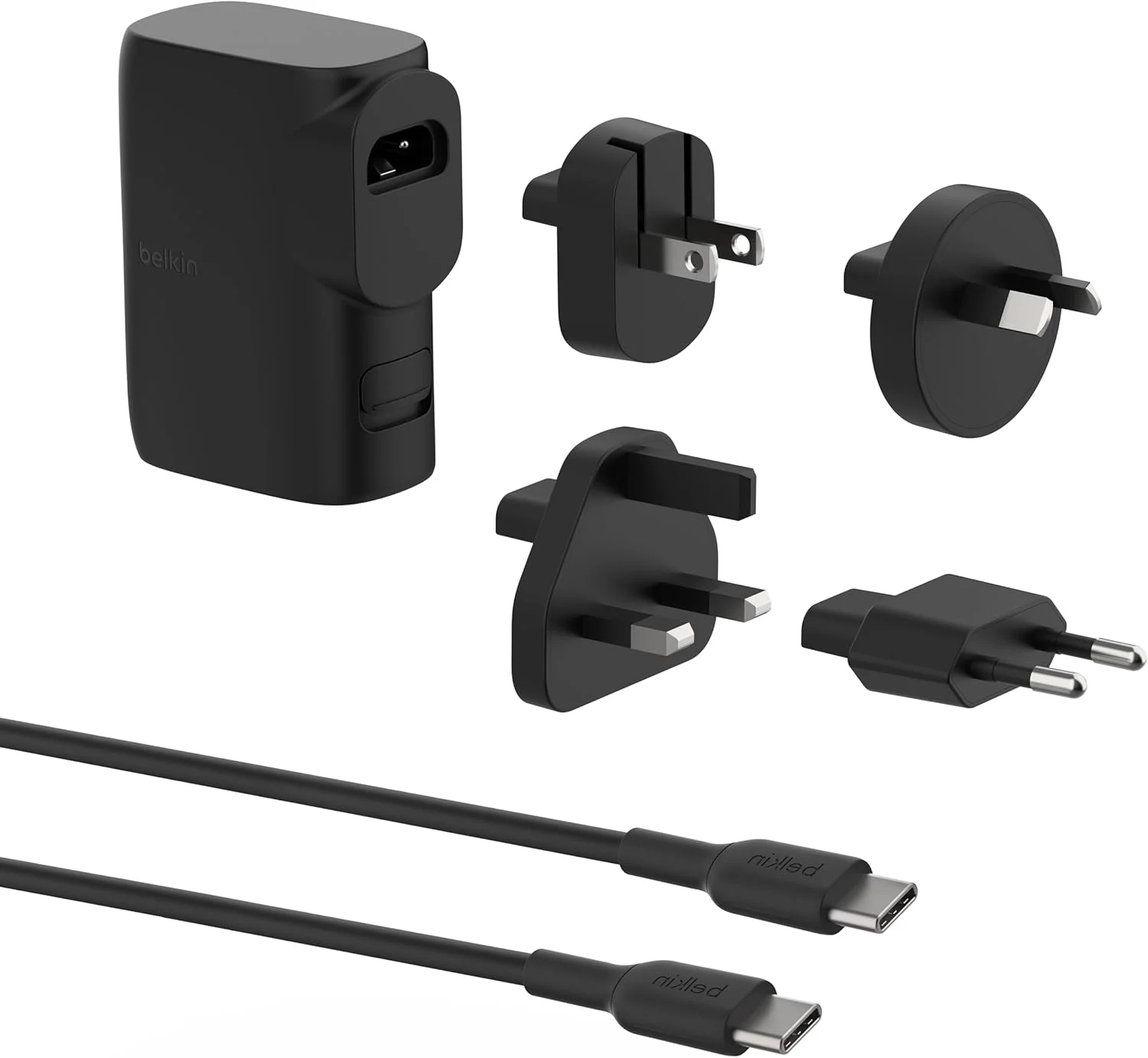 Belkin 25W USB-C Universal Travel Charger with International Plug Adapters (open box)