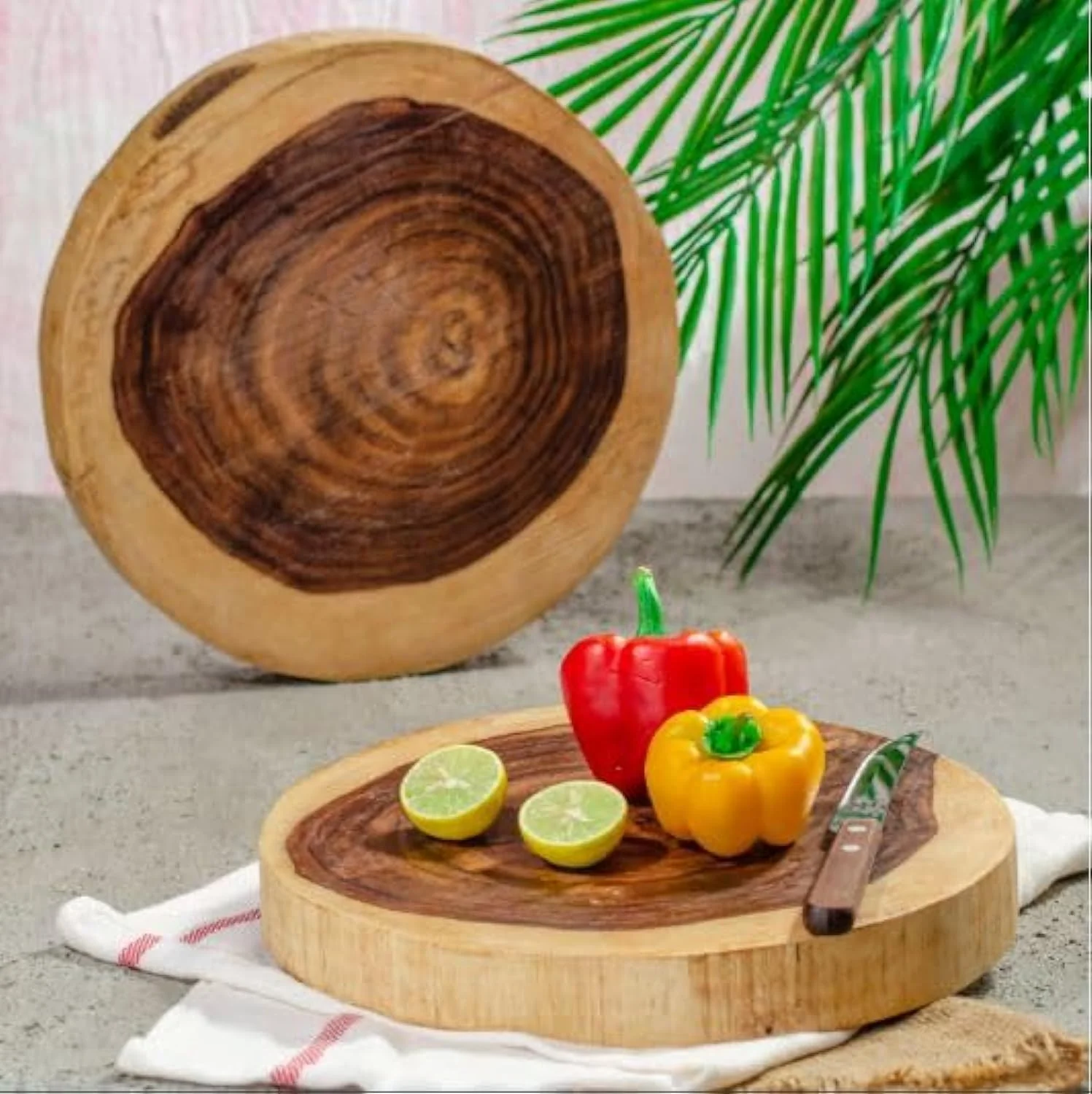 Generic Small Round Wooden Cutting & Serving Board