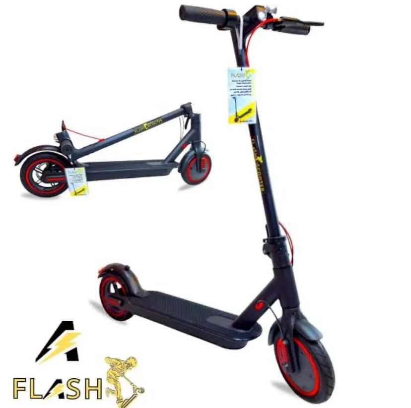 FLASH Electric Scooter – 8-Inch Tires – Maximum Speed 25–30 km/h – Scratched & Damaged Box