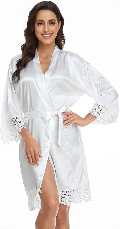 UrHot Women's Satin Robe