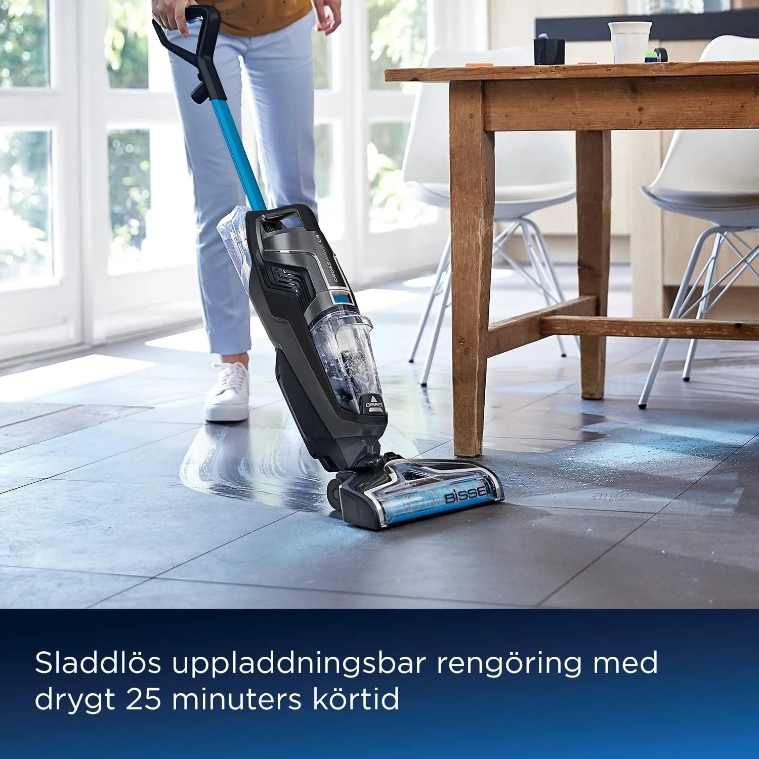 BISSELL CrossWave C6 Multi-Surface Upright Vacuum Cleaner – All-in-One Cleaning Solution
