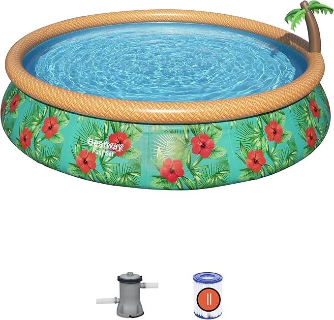 Bestway Family Round Swimming Pool 4.57m x 84cm - damaged box