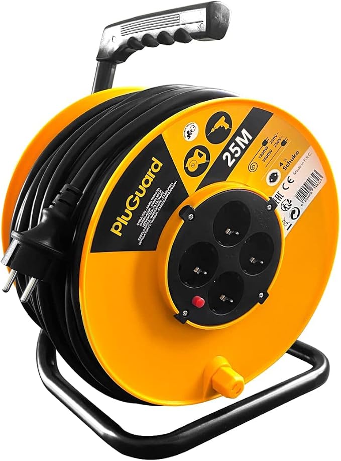 بكرة كابل مع 4 فيش 25 م من بلوجارد