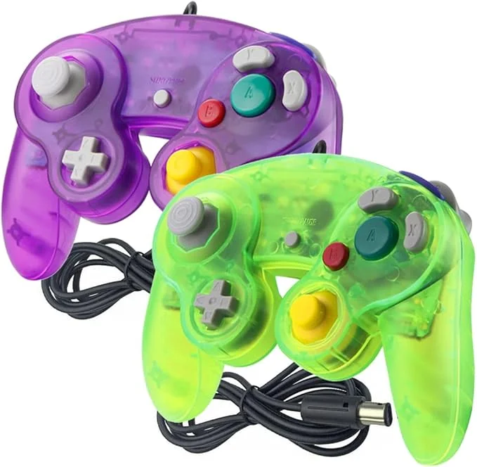 Reiso Wired Controller for Wii GameCube – 2 Pack