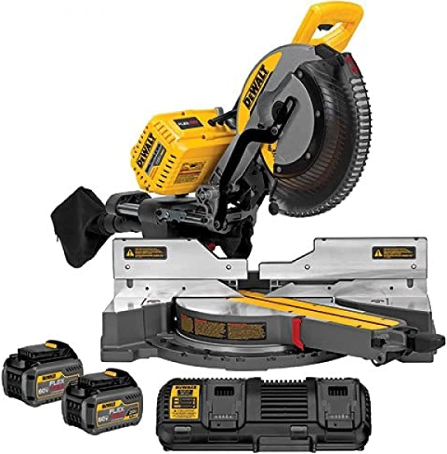 DeWalt DHS780T2-GB 54V Cordless Mitre Saw – High Precision & Professional Performance – Missing 2 Batteries & Charger