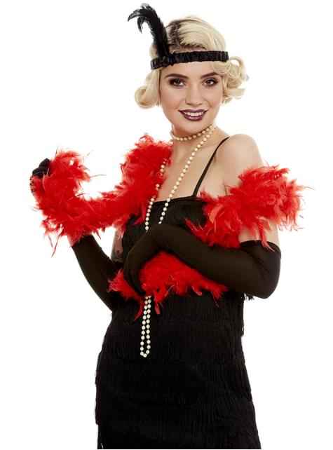 Generic Red Feather Boa Women Costume Accessory Party Wear