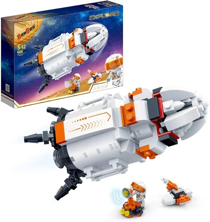 BanBao Hot Selling Space Exploration Shuttle Building Blocks Toy for Kids