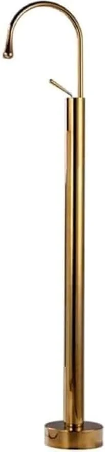Vertical Basin Mixer Gold – Modern Bathroom Faucet