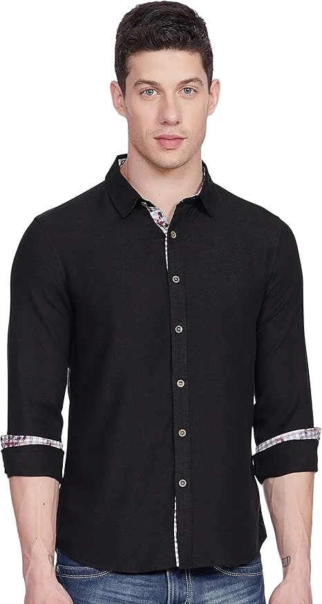HammerSmith Men’s Long Sleeve Shirt Black