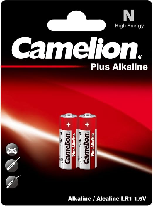 بطاريات ألكالاين مقاس LR1 / N عبوة من قطعتين من Camelion