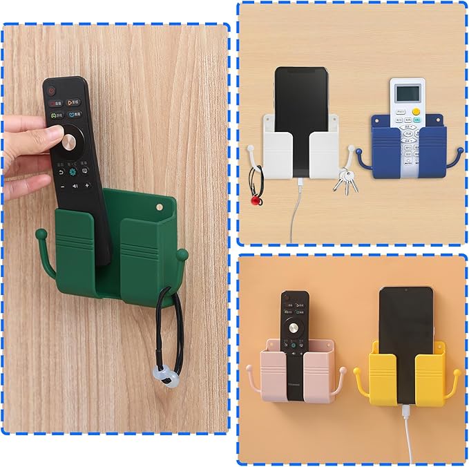 Wall-Mounted Phone Holder – Space-Saving Mobile Storage Stand