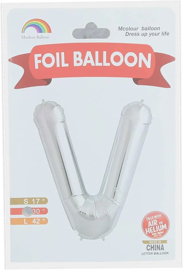 Mcolour Balloon Foil Letter V Balloon