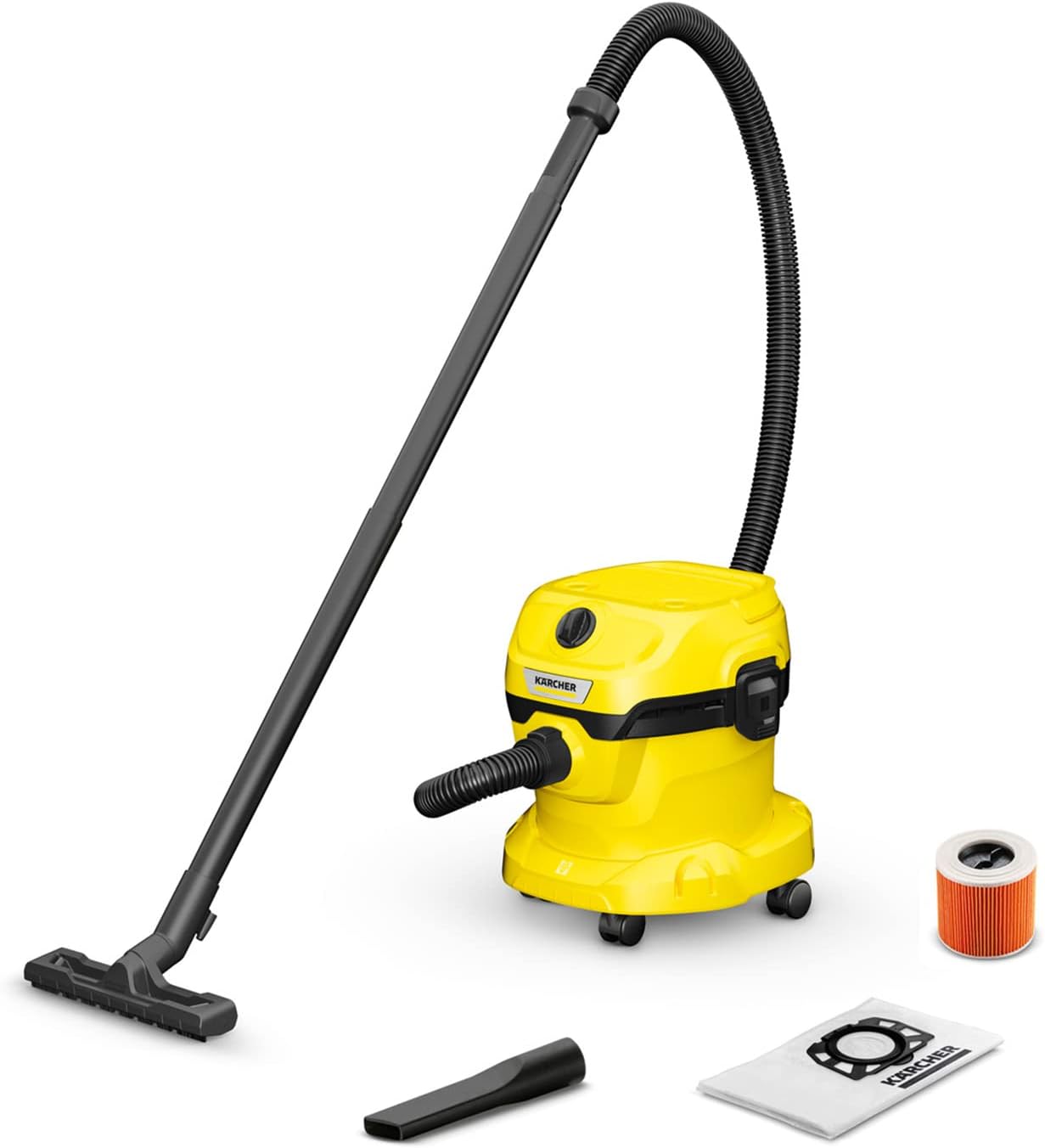 Karcher WD2 Vacuum Cleaner 1000W 12L Yellow