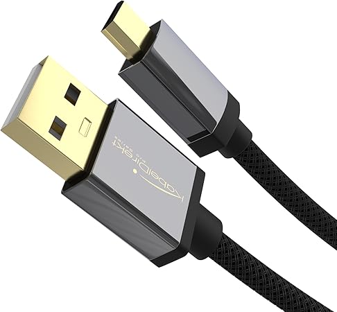 KabelDirekt 853 Micro USB Cable 0.5m – USB 2.0 Fast Sync & Charge Nylon Braided