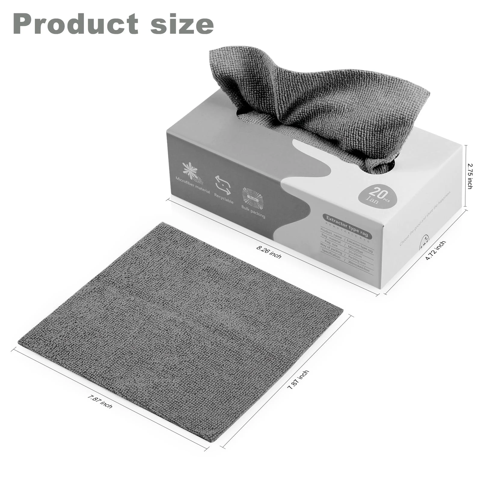 Luiruey Microfiber Cleaning Cloths