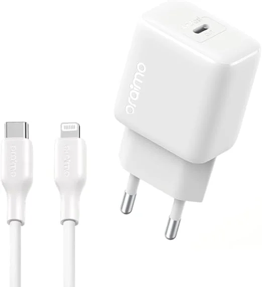Oraimo OCW-5203E 20W Fast Wall Charger Kit with USB-C to Lightning Cable