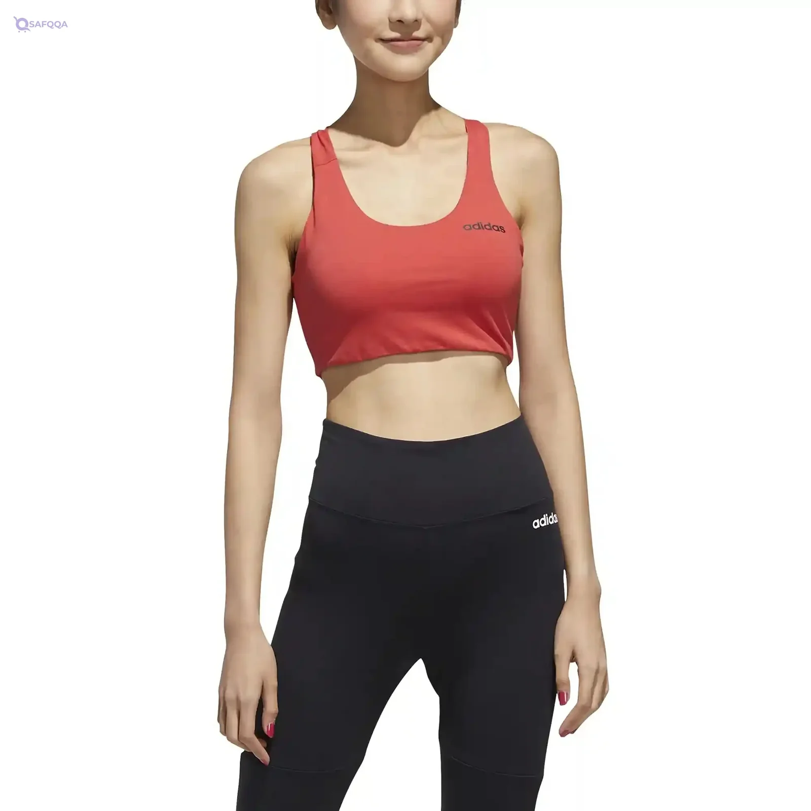 adidas Women’s Sports Bra – Comfortable Athletic Bra (Red)