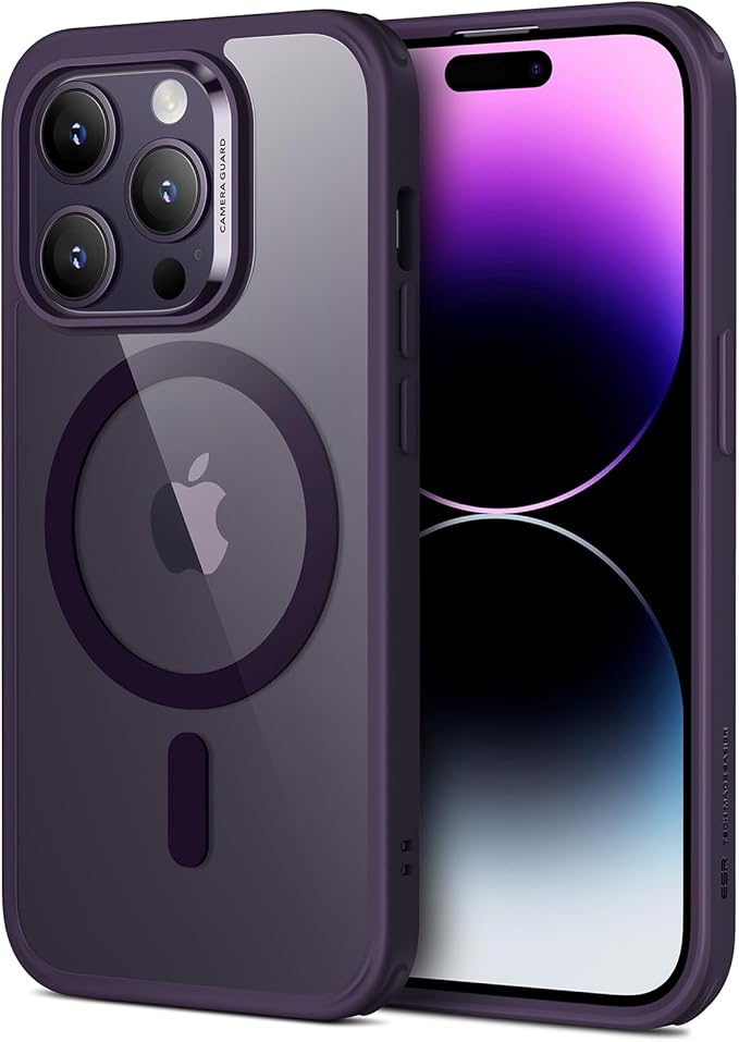 ESR Clear Purple MagSafe Case for iPhone 14 Pro