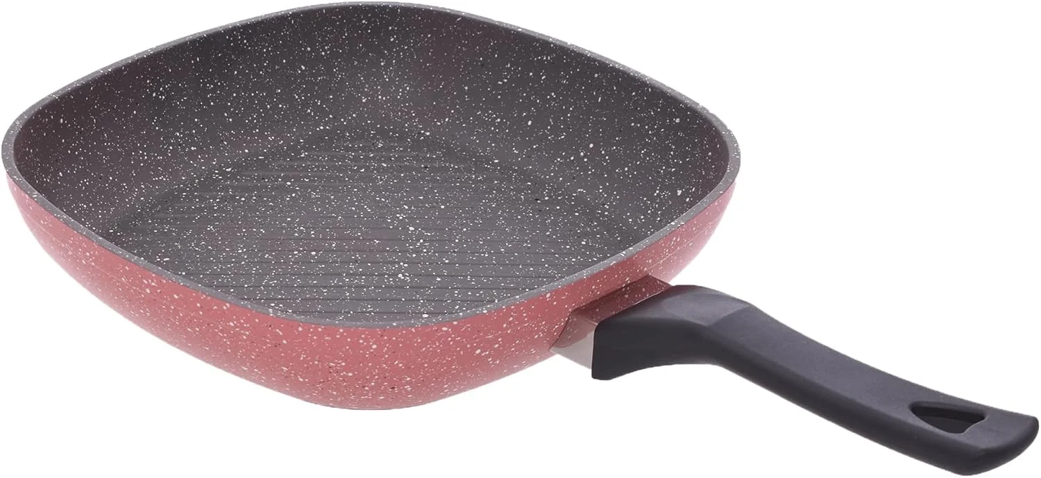 Saflon Granite Grill Pan Non-Stick Cookware -28cm