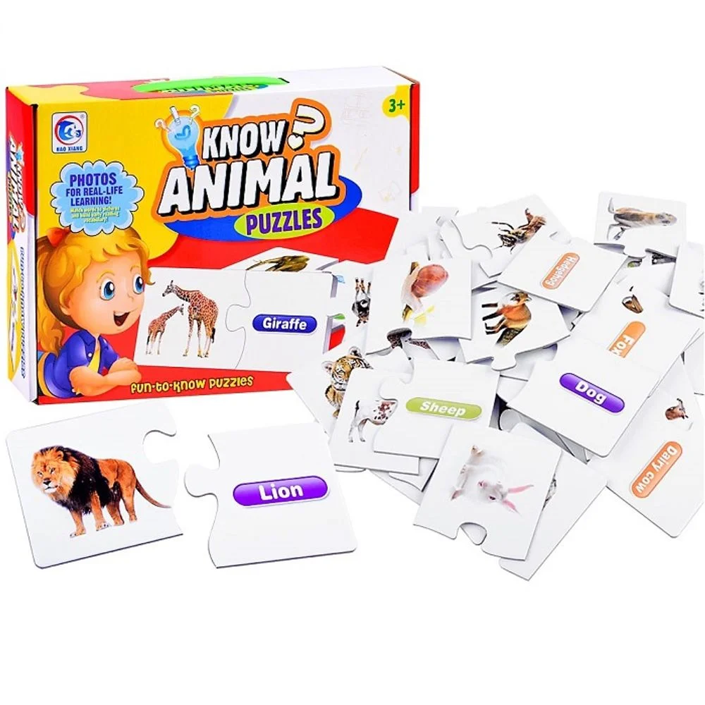 Know Animal Puzzles 30 Pieces Educational Kids Toy