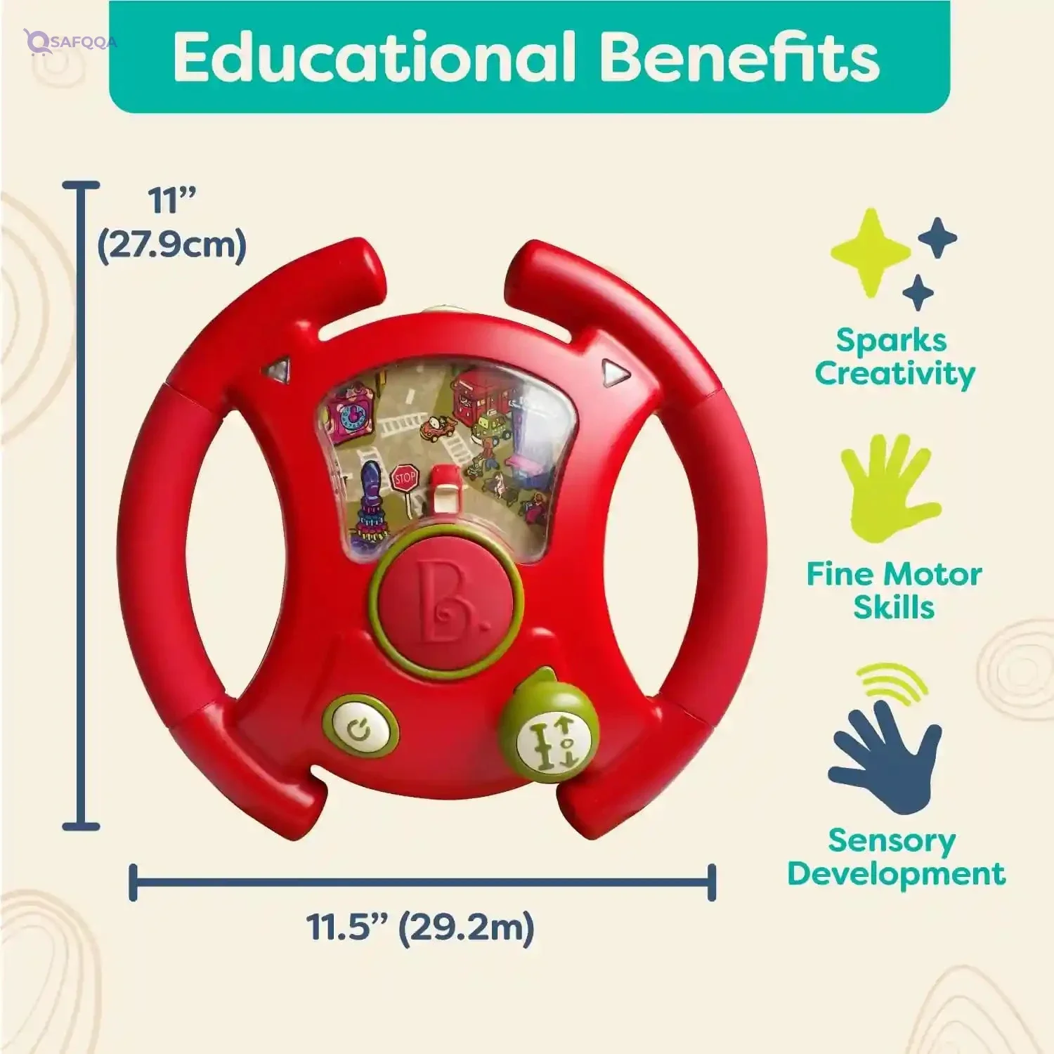 B. toys Interactive Steering Wheel Toy