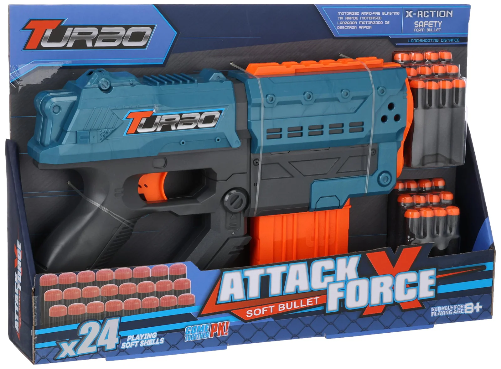 Awlad Farghaly Gun with Foam Darts Playset - 24 Pieces