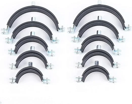 Royal Apex 4-Inch Galvanized Iron Pipe Clamps (Pack of 10)