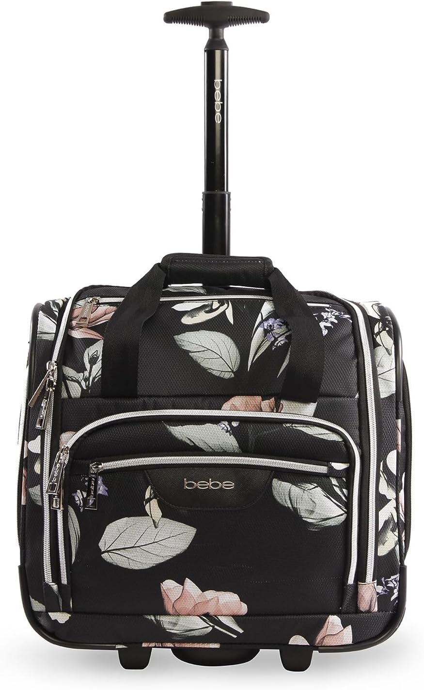 BEBE Wheeled Under Seat Carry On Bag for Women Multi Color