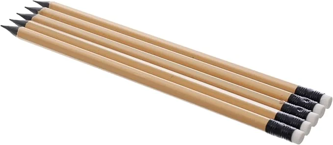 Prima Wooden Pencils – Pack of 5 for Writing, Drawing & Sketching