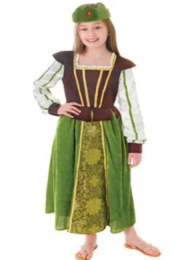 El Maayergy Mid Marion Kids Costume – Dress-Up Outfit for Boys & Girls
