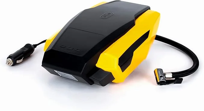 12V Portable Air Compressor for Car Tires with LED Digital Display & Single Cylinder