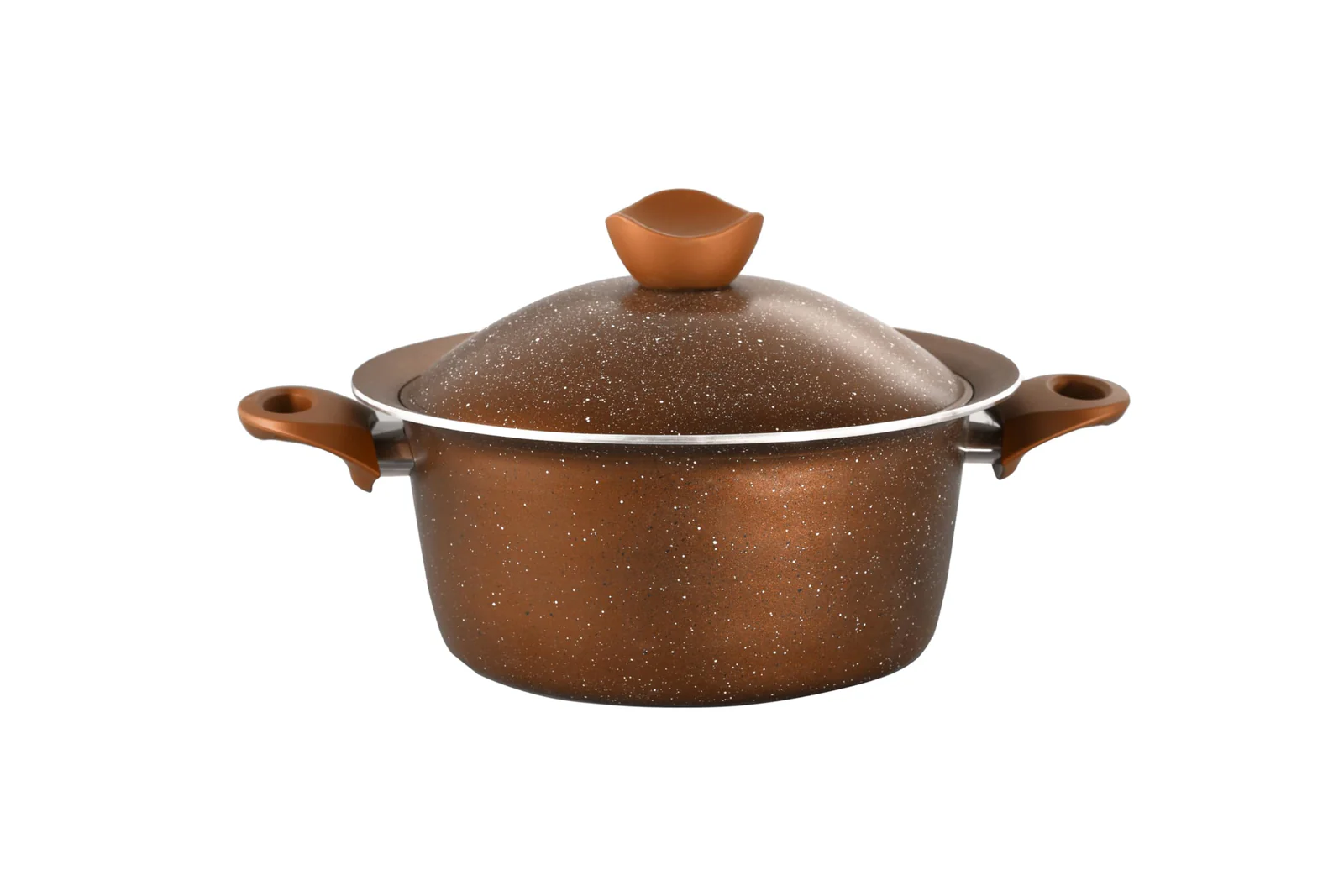 Kitchenia Deep Granite Cookware Pot  (Damaged Box)