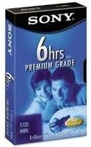 Sony Premium Grade VHS Blank Tapes – 120 Minutes, 2-Pack