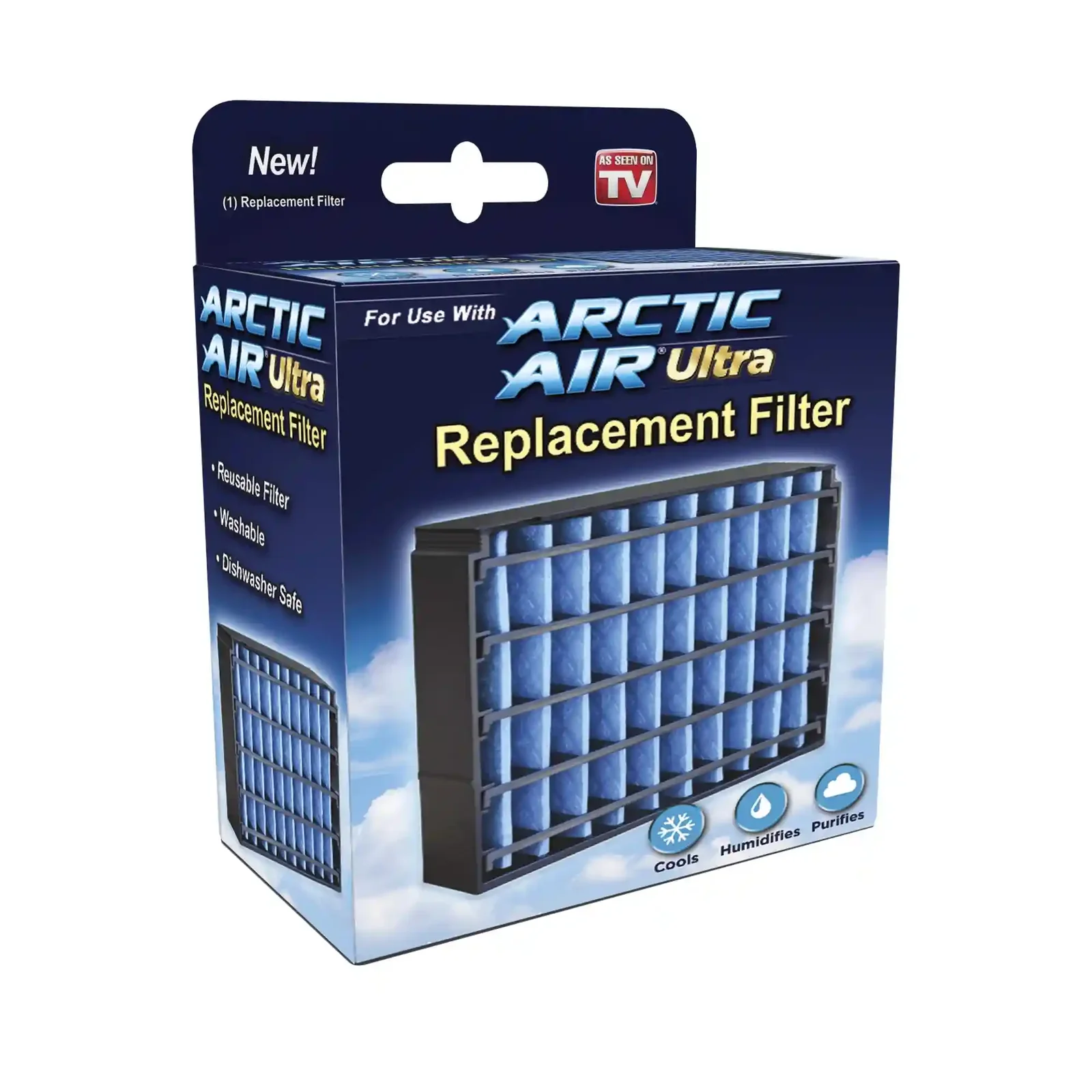 Ontel Replacement Filter AAUF MC12 Black Air Purifier Filter