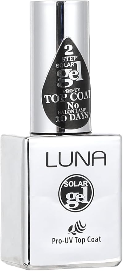 Luna Solar UV Gel Top Coat – Transparent, 10ml