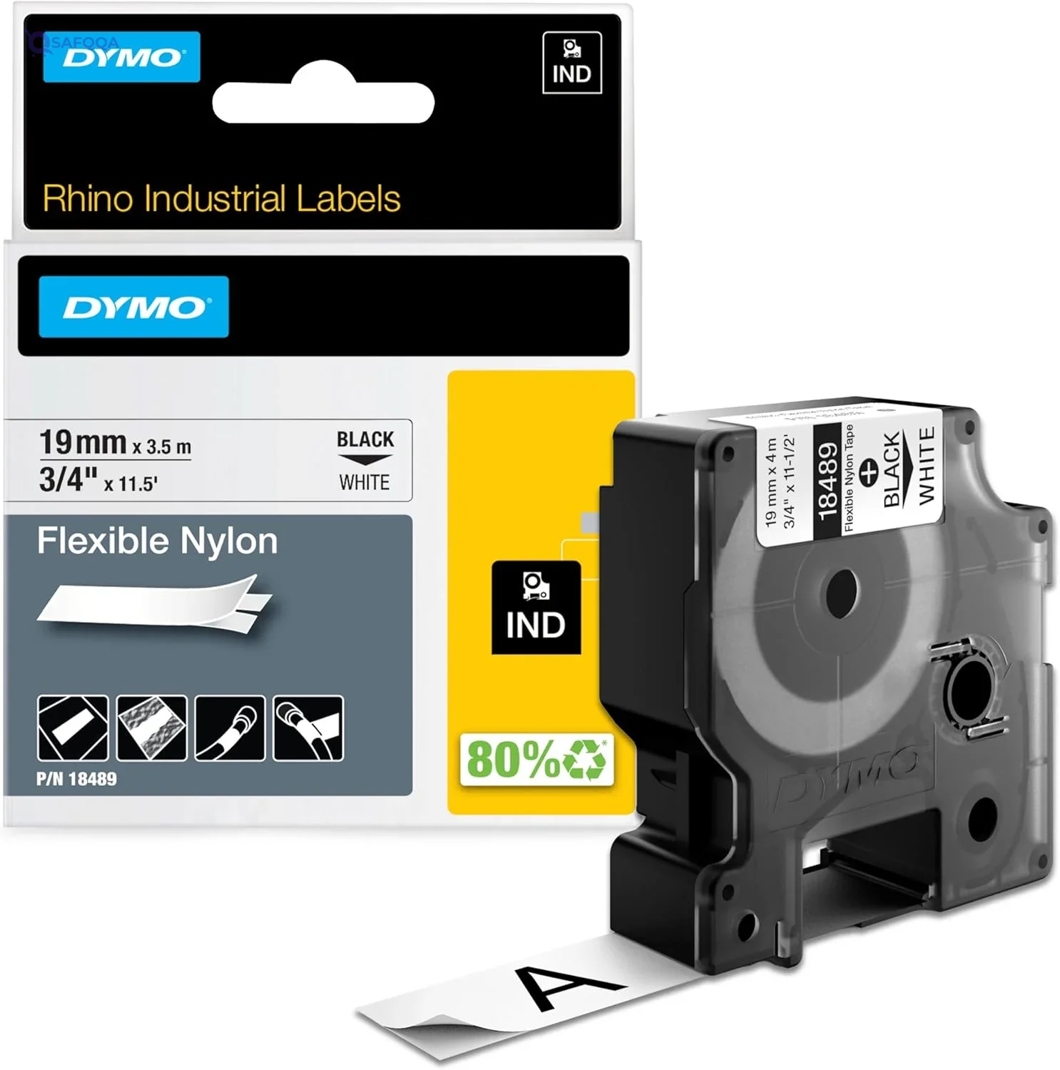 Dymo Flexible Nylon Industrial Label Tape